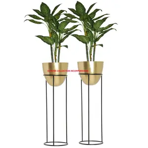 Pot de Fleur Créatif en Aluminium 2023 Rectangulaire Grand Moderne Simple Bassin Salon Intérieur Plante Verte Pot de Fleur - Product Image 1