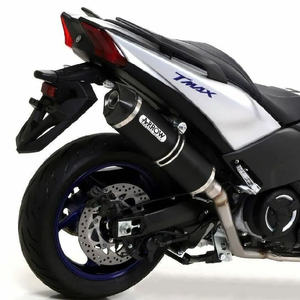 ARROW DARK FULL EXHAUST MUFFLER for Yamaha TMAX 530 2017-2019 Stainless Steel Exhaust System New <b>Models</b> 73013MI+73514AKN - Product Image 1