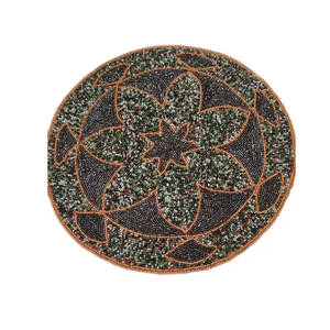 Sous-verres et sets de table brodés de fleurs de haute qualité, nouvelle collection d'Inde, proposés à des prix de gros compétitifs - Product Image 3