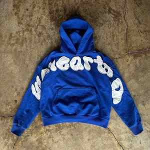 2024 haute qualité personnalisé Streetwear à capuche polaire blanc Vintage Double couche lavage à l'acide bouffée imprimé sweats à capuche pour hommes - Product Image 3