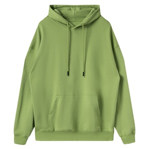 Venta al por mayor de los hombres de poliéster Puff Oversized Winter Hoodie Boxy Streetwear Print Solid Soft Front Logo - Product Image 6