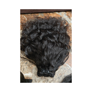 Cabello humano ondulado directamente usable, rizos voluminosos suaves y textura esponjosa Natural, la mejor extensión, cabello humano real 100% en Stock - Product Image 4