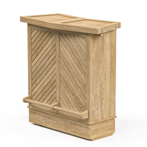 ชุดบาร์ไม้เนื้อแข็งสุดหรูสำหรับกลางแจ้ง ขยายได้ พร้อมชั้นวางของ ชั้นวางไวน์ เก้าอี้บาร์ 3 ตัว สำหรับสวนและลานบ้าน ทนทาน เป็นมิตรกับสิ่งแวดล้อม - Product Image 6