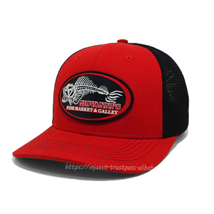 Personnalisé En Caoutchouc Patch Logo Camionneur Chapeaux De Pêche Mode Cap Snapback Mesh Caps En Plein Air En Gros Bas quantité minimale de commande Casquette Par Injae Vina - Product Image 1
