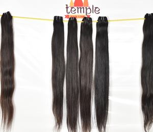 Brut 100% faisceau couleur naturelle femmes noires cuticule aligné machine vietnamienne double trame vague profonde tissage pas cher cheveux humains - Product Image 2