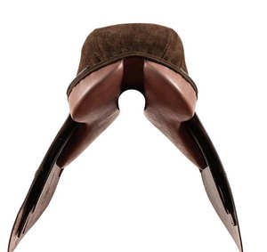 Accessoires équestres personnalisables de selle de cheval de dressage de couleur brune anglaise professionnelle - Product Image 3