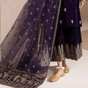 Traje de boutique pakistaní e indio/bordado hecho a mano 3 piezas fiesta usa vestido última colección para fiesta y boda desgaste - Product Image 2