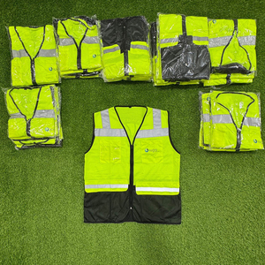 High-Visibility Reflective Construction Worker Vest Breathable Fabric With Multiple Pockets Safety Clothing - Product Image 3