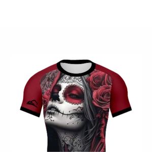 Moisture Wicking Quick Dry UPF50 Breathable Half Sleeve Rash Guard Custom Sublimation BJJ MMA Jiu Jitsu <b>Training</b> Shirts - Product Image 5