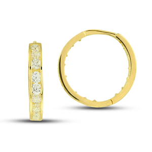 ต่างหูห้อยทำด้วยมือสำหรับเด็ก14K ทองคำบริสุทธิ์งานเคลือบอย่างดีสไตล์อินเทรนด์ที่มีลวดลายดอกไม้เพทาย18K 21K 22K ไก่งวง - Product Image 5