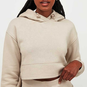 Conjunto de 2 piezas de hombro caído de alta calidad/pantalones de joggers sudadera pantalones de chándal sudaderas con capucha en blanco conjunto de pantalones cortos personalizados de gran tamaño - Product Image 2