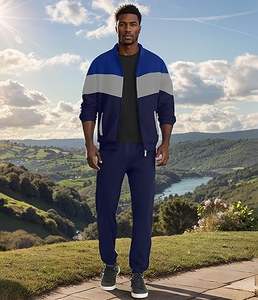 Ensemble de survêtement d'hiver pour homme de haute qualité en polaire brodé, pantalon et pull jacquard tricoté avec poches - Product Image 3