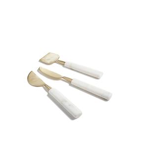 Ensemble de couteaux à fromage en acier inoxydable durable 4 pièces fait à la main avec des outils à fromage à manche en bois - Product Image 6