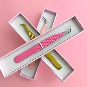 แหนบถอนขนตาแบบคลาสสิก75องศาทำจากสเตนเลสมี4สไตล์แหนบถอนขนตาสีดำ - Product Image 4