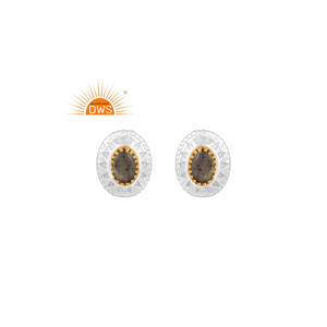 Best Selling Fine Sterling Silver Natural Labradorite Gemstone Stud Earring Custom Jewelry <b>For</b> <b>Women</b> Gift <b>For</b> Her - Product Image 1