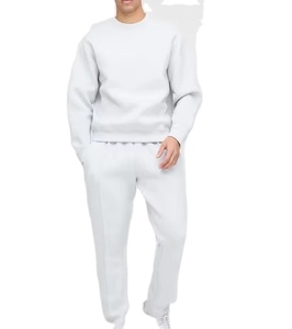 Chándales de hombre con logotipo personalizado de alta calidad para hombre Sudadera con capucha y pantalón Fleece Jogging Plain Two 2 Piece Mens Chándal - Product Image 1