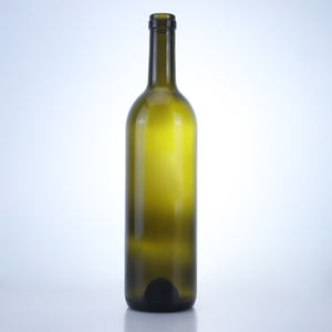 ขวดแก้วทรงกลมสีเขียวโบราณขนาด 750 มล. พร้อมจุกไม้ก๊อกสำหรับบรรจุไวน์แดง เครื่องดื่มแอลกอฮอล์  รับทำโลโก้ตามสั่ง - Product Image 1