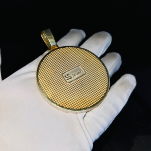 จี้925ชุบโรเดียมบาแกตต์ทรงเรียวสีเงินสำหรับทุกเพศสร้อยคอทำจากวัสดุเคลือบโรเดียมทำจากวัสดุที่ทำจากวัสดุแข็งสามารถกำหนดได้เองสำหรับใส่ได้ - Product Image 5