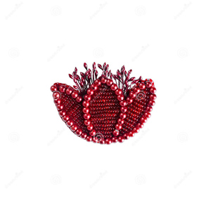 Meilleure qualité nouveau Design broches en fil de métal belle broche en tissu brodé #010903095 bas prix en gros mode - Product Image 1