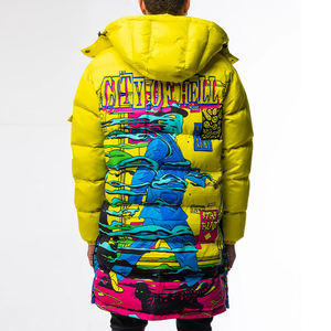 Veste d'été longue en toile à col montant pour hommes OEM Classic Work High Quality Wholesale Custom Logo - Product Image 4