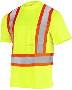 T-shirt de sécurité réfléchissant X au dos, classe 3 ANSI, haute visibilité, manches courtes, avec poches - Product Image 2