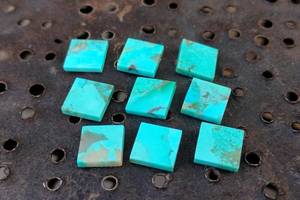 Arizona พลอยเทอร์ควอยซ์ Cabochon พลอยหลวมด้านหลังเรียบสำหรับการทำเครื่องประดับ - Product Image 5