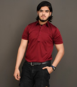 Robe originale pour homme, polo à manches courtes, col, style formel - Product Image 1