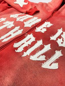 Ropa de calle personalizada 100% Sudadera con capucha de algodón de alta calidad de peso pesado 400 420 450 500 600 G Sudadera con capucha recortada de gran tamaño para hombres - Product Image 4