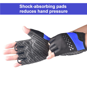 Calidad superior transpirable al por mayor personalizado medio dedo guantes de ciclismo Pakistán precio barato hombres mujeres guantes de ciclismo - Product Image 6