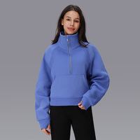 Sweat-shirt à capuche en molleton doux brodé, qualité premium Ville Sports, décontracté, automne-hiver, grande taille, avec fermeture éclair quart de tour