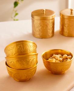 Cuenco de latón decorativo grande, cuenco para mezclar y servir, mesa de cena con acabado brillante, cuenco de latón para servir comida, la mejor calidad - Product Image 6