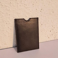 ADORA Porte-cartes élégant et fin en cuir PU à manche unique, fermeture ouverte, haute qualité, durable, pour cartes de crédit/cartes bancaires, personnalisable