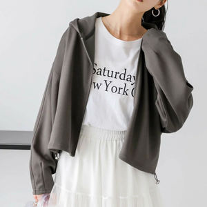 OEM Vente en gros Sweat à capuche zippé décontracté tendance pour femmes Confortable et respirant Derniers sweats à capuche vierges pour femmes Tendance - Product Image 3