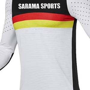 Ensemble de vêtements de sport sur mesure pour hommes respirant sublimé à manches longues maillot pantalon meilleure vente combinaison de course - Product Image 3