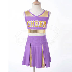 Vente directe d'usine nouveau style sans manches ensembles vêtements de sport uniforme de pom-pom girl - Product Image 1