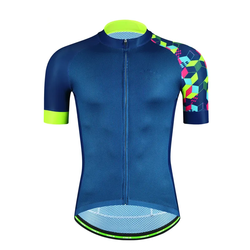 Camiseta de ciclismo con impresión por sublimación digital personalizada OEM/ropa de ciclismo personalizada, el mejor material, camiseta de ciclismo transpirable de secado rápido