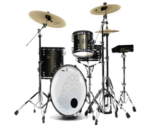 ชุดกลองคุณภาพสูง 5 ชิ้น - ชุดกลองป็อปลาร์ 5 ชิ้น สีดำเจ็ท - Product Image 1
