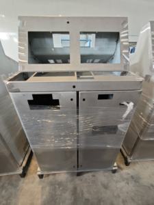 Gabinete de control frontal en ángulo de acero dulce para montaje de panel eléctrico industrial y montaje de interfaz de sistema de automatización - Product Image 5