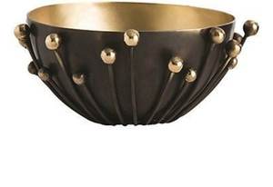 ชามธรรมชาติสำหรับตกแต่งโต๊ะ,ถ้วยเสิร์ฟผักผลไม้ดีไซน์แฮนด์เมดชุบนิกเกิลทรงตามสั่ง - Product Image 5