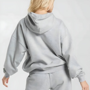 OEM Sweats à capuche en molleton de coton Impression et broderie personnalisées Logo Pull unisexe surdimensionné et sweatshirts zippés pour la vente en gros - Product Image 3