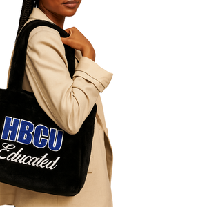Bolso de mano de piel Zeta negra educada HBCU, bordado de chenilla de felpa, hermandad de mujeres griega, regalo Divine Nine, bolso de moda con logotipo personalizado - Product Image 3