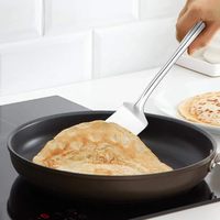 Juego de Utensilios de Cocina de Acero Inoxidable de Alta Calidad, 4 Piezas, Juego de Espátulas, Cuchara para Servir Alimentos, Utensilios de Cocina
