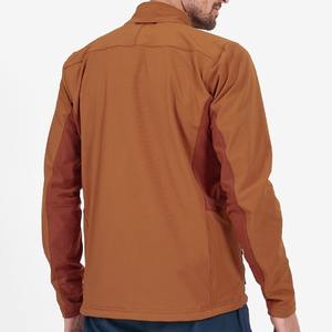 Chaqueta Softshell deportiva de invierno para hombre, a prueba de viento, con capucha, cremallera completa XL personalizable con cuello levantado y logotipo impreso - Product Image 4