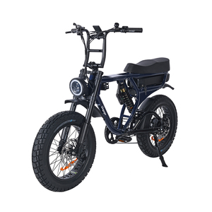 Bicicleta Eléctrica Retro Vintage con Doble Suspensión, Batería de Litio de 52V 1500W, Motor Trasero y Neumáticos Anchos - Product Image 4