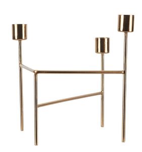 Wedding <b>Gold</b> Pillar <b>Candle</b> Holder Tapered Metal <b>Candle</b> <b>Stick</b> Candlestick Holder for Home Decoration - Product Image 5