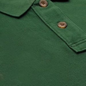 T-shirts à manches courtes tricotés et décontractés pour hommes, respirants, de haute qualité, 100% coton, couleur personnalisée, col haut - Product Image 6