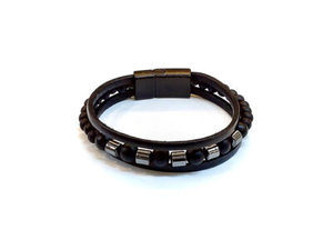DAFNI BIG PAZAR Model Number 19 <b>Beaded</b> Spandex <b>Men's</b> <b>Bracelet</b> Set 20 Pcs Assorted Styles for Everyday Wear - Product Image 5