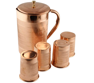 แก้วเก็บความร้อนทองแดงบริสุทธิ์ขนาด300มล. สำหรับงานปาร์ตี้และอายุรเวทแว่นตาน้ำดื่มเพื่อสุขภาพที่สง่างาม - Product Image 5