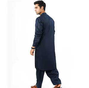 Vente en gros de shalwar kameez pour hommes, couleur unie, coton à haute densité, infroissable, séchage rapide, toutes saisons, marque privée, en vrac, Pakistan - Product Image 5