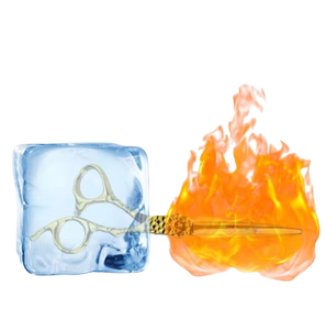 กรรไกรตัดผมทรงแบน 6.0 นิ้ว สีทอง ดีไซน์ใหม่ทันสมัย สำหรับช่างทำผม โดย ubaid - Product Image 6